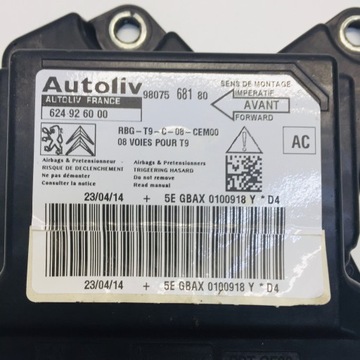 SENSOR AIR NÁDRŽ 9807568180 PEUGEOT 308 T9 #88