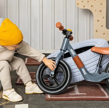 Легкий беговел POUL Skiddou, темно-синий