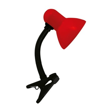 Lampka do czytania z klipsem 40W czerwona TOLA E27 CLIP Ideus 02854