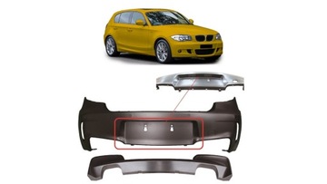 ZADNÍ NÁRAZNÍK SPORT SADA Z DIFUZÉREM BMW 1 E81 E87 2004-2011