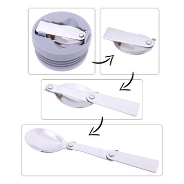 TERMOS OBIADOWY 530 ml LUNCH BOX NA ŻYWNOŚĆ ZUPĘ stalowy menażka 0,5L