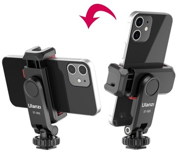 Ulanzi ST-06S Adapter uchwyt statywowy do telefonu + zimna stopka x 2