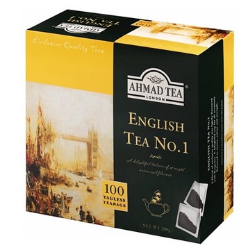 Ahmad No 1 Herbata CZARNA Ekspresowa 100 szt