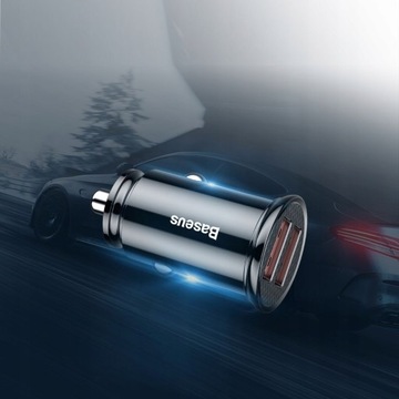 АВТОМОБИЛЬНОЕ ЗАРЯДНОЕ УСТРОЙСТВО BASEUS FAST ДЛЯ ТЕЛЕФОНА 30 Вт 2x USB 5A QC 3.0 AFC