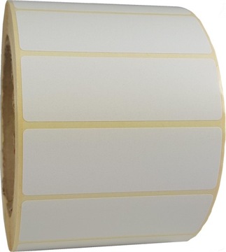 etykiety naklejki nalepki papierowe samoprzylepne 1000szt. 75x25mm czyste
