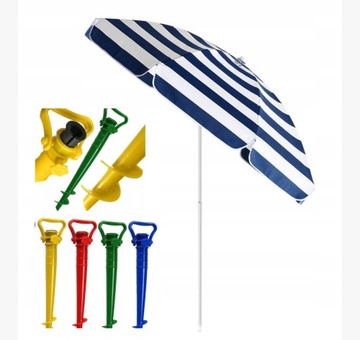 parasol plażowy 140cm + świder montażowy