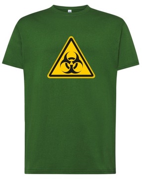 męska KOSZULKA T-shirt BIOHAZARD na prezent XS