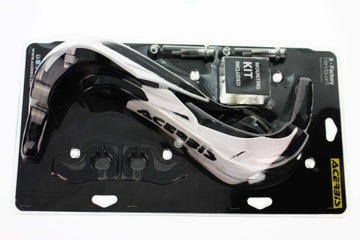 Поручни Acerbis X — заводские, с алюминиевым сердечником, бело-черные поручни.