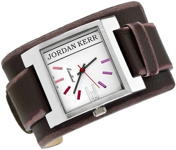 Damski Zegarek Jordan Kerr Na Skórzanej Podkładce