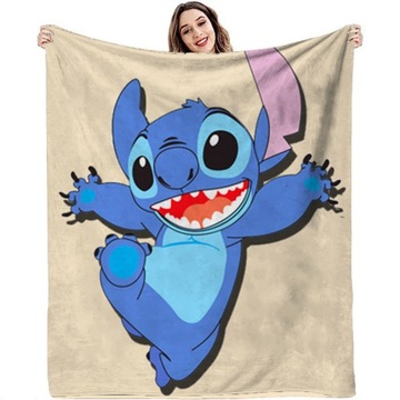 Nowy kocyk flanelowy Stitch
