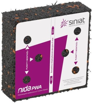 Przewiązka wibroakustyczna NIDA PWA50 100x100x30mm pod profile SINIAT 1szt