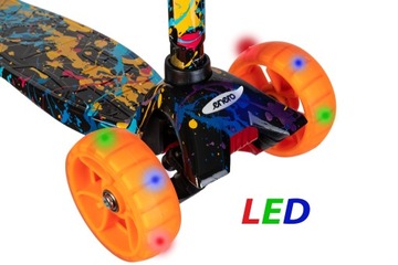 БАЛАНСОВЫЙ СКУТЕР 3 КОЛЕСА ENERO MAXI GRAFFITI LED