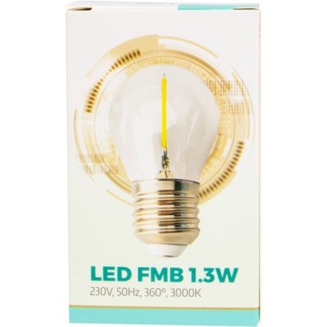 10 светодиодных лампочек E27 FILAMENT мощностью 1,3 Вт для ГИРЛАНДЫ