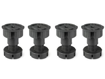 NOGA NÓŻKA STOPKA MEBLOWA KUCHENNA CZARNA H 60 MM 4SZT