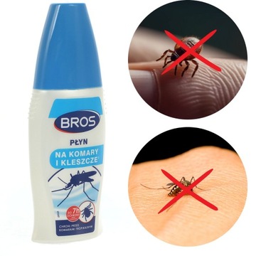 PŁYN NA KOMARY I KLESZCZE 100ml DO 7h OCHRONY BROS
