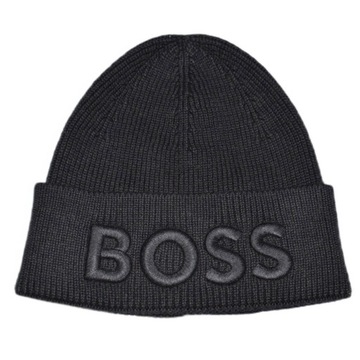 Czapka na zimę Hugo Boss Beanie Czarna 50497967-001