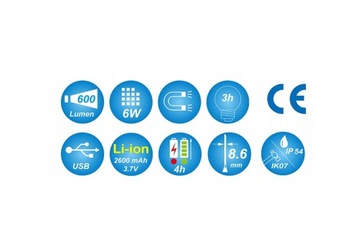 СВЕТИЛЬНИК ДЛЯ МАСТЕРСКОЙ 6W COB + 1SMD KING TONY 9TA261