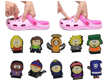 PRZYPINKI PIN ozdoby DO BUTÓW typu KROKS CROCS south park wzór 3 10szt