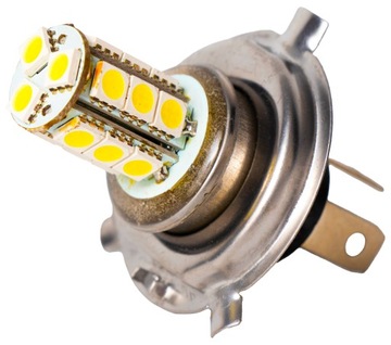 Żarówka H4 LED 12V 5050 SMD 18 ŚWIATŁO BIAŁE