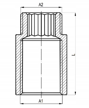 УДЛИНИТЕЛЬ ЛАТУННЫЙ СОЕДИНИТЕЛЬ FI 1/2