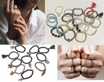 ГИБКОЕ КОЛЬЦО С БУСИНАМИ СНЕЖНОГО ОБСИДИАНА