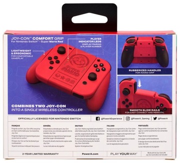 PowerA SWITCH JOY-CON Grip Super Mario Красный