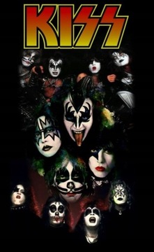 Plakat Kiss Zespół rockowy Hard Rock Poster 40x30