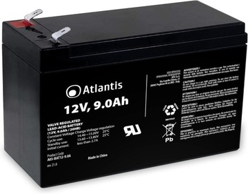 Akumulator ołowiany Atlantis 12 V 9 Ah | A03-BAT12-9.0A