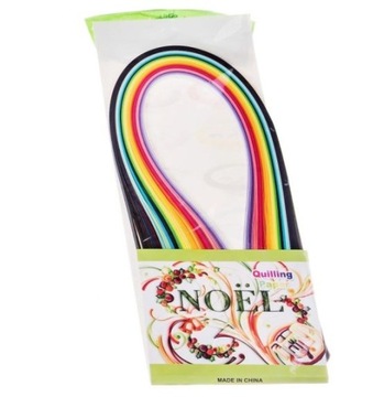 CIENIUTKIE KOLOROWE PASKI QUILLING 3X390MM 120 SZT