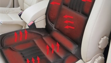 Нагревательный коврик для автокресла 12В 3 режима нагрева DUNLOP