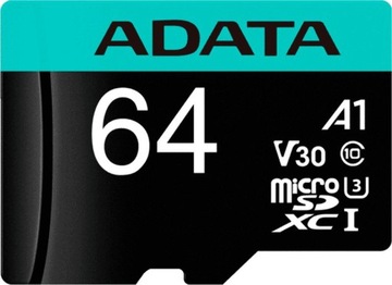 Premiere Pro MicroSDXC 64 ГБ, класс 10 UHS I/U3 A2