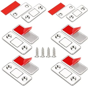 5x ZAMEK MEBLOWY MAGNETYCZNY ZATRZASK SZAFEK MAGNES DO SZAFKI BLOKADA