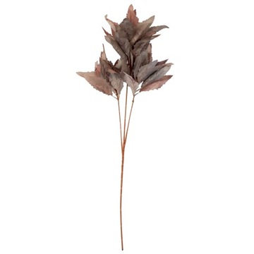 Gałązka Sztucznych Liści 87 cm brązowa DEKORACJA
