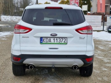 Ford Kuga II SUV 2.0 Duratorq TDCi 163KM 2013 Ford Kuga Sliczna biala Titanium 2.0 TDCI 163KM Naped 4x4 200tys km orygin, zdjęcie 6