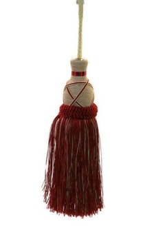 бордово-золотая декоративная кисточка, большой TIR BUS