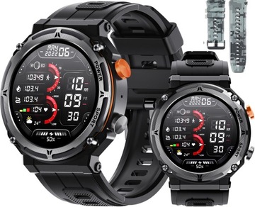 Zegarek SMARTWATCH MĘSKI WODOODPORNY POLSKIE MENU POGODA PULS ZDROWIE