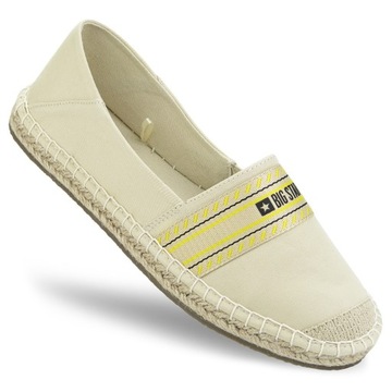 Beżowe espadryle damskie Big Star LL274895 24121 rozmiar 39