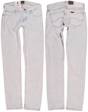 LEE spodnie LOW white-blue jeans JADE W28 L33