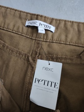 next Petitte SPODNIE CAPRI z SZEROKIMI NOGAWKAMI Brąz 40 UK 12P