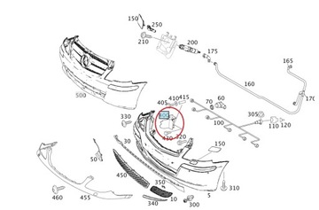 MERCEDES-BENZ OE A6398851914 DRŽÁK NÁRAZNÍKU