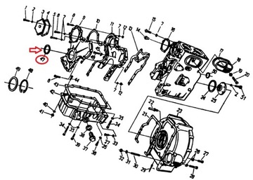 ПЕРЕДНЕЕ УПЛОТНЕНИЕ КОЛЕНВАЛА C-330 СИЛИКОН