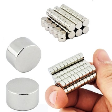 MAGNES NEODYMOWY WALCOWY 6x3 N38 KOMPLET - 70 SZTUK