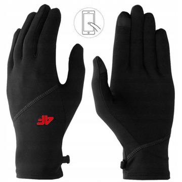 RĘKAWICZKI 4F MĘSKIE DAMSKIE JESIENNE ZIMOWE DO TELEFONU SPORTOWE