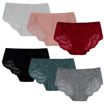6 ЖЕНСКИХ КРУЖЕВНЫХ ТРУСОВ размер M