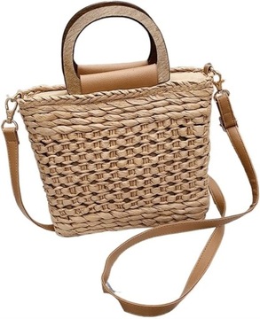 СУМКА НА РУЧКУ И НА ПЛЕЧО С ДЛИННЫМ РЕМНЕМ, ЗАКРЫТАЯ, ТЕМНО-БЕЖЕВАЯ.