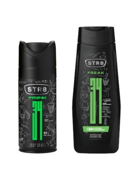STR8 FREAK ZESTAW 2cz DEO SPRAY 150ml + ŻEL 400ml