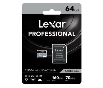 KARTA PAMIĘCI LEXAR Professional 64GB micro SD