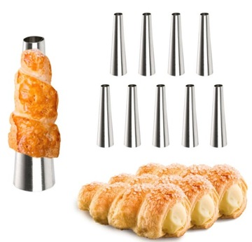 Формы для выпекания трубочек с кремом, конусов, 12см, 10 шт.