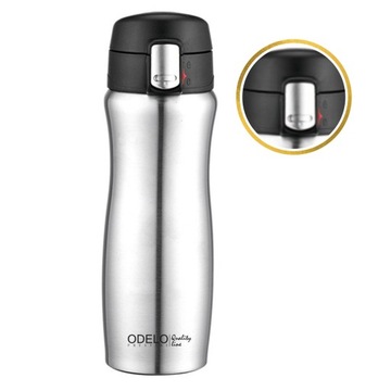 TERMOS KUBEK TERMICZNY SREBNY STAL FORTIS 450ml TURYSTYCZNY DO SZKOŁY