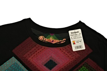 Desigual ______ BLUZA W GEOMETRYCZNE WZORY ____ L